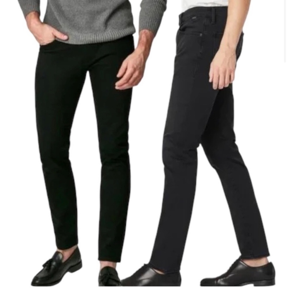 Scott James Slim Fit Straight Jean in Jet Black Mens 32 x 30
